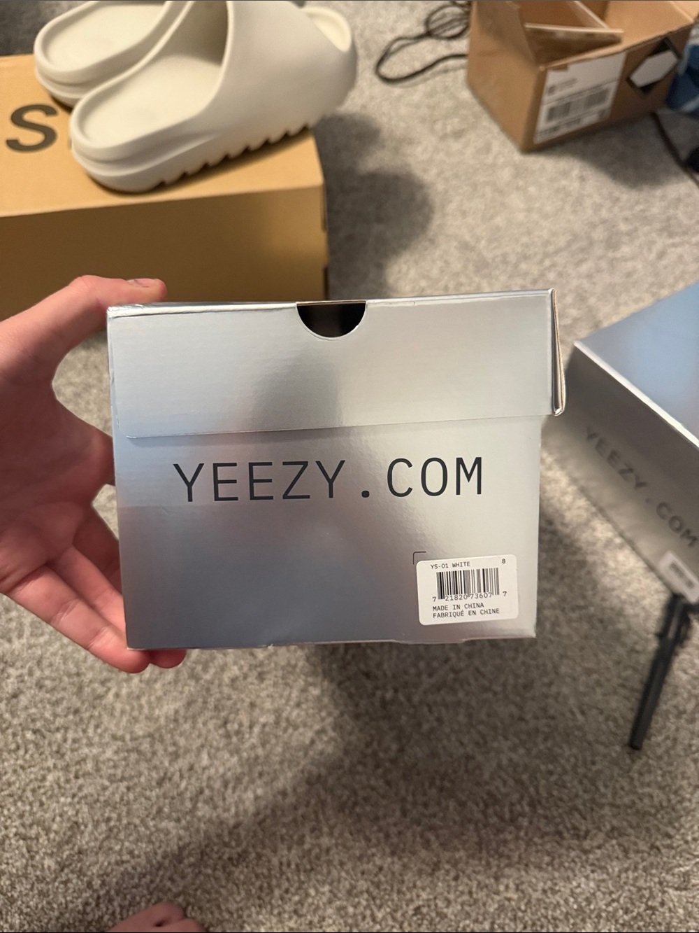 YZY SL-01 WHITE SLIDES-